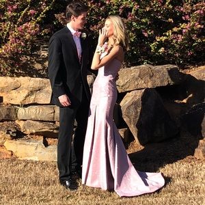 Sherri Hill Prom Dress - Pink Shimmer Strapless